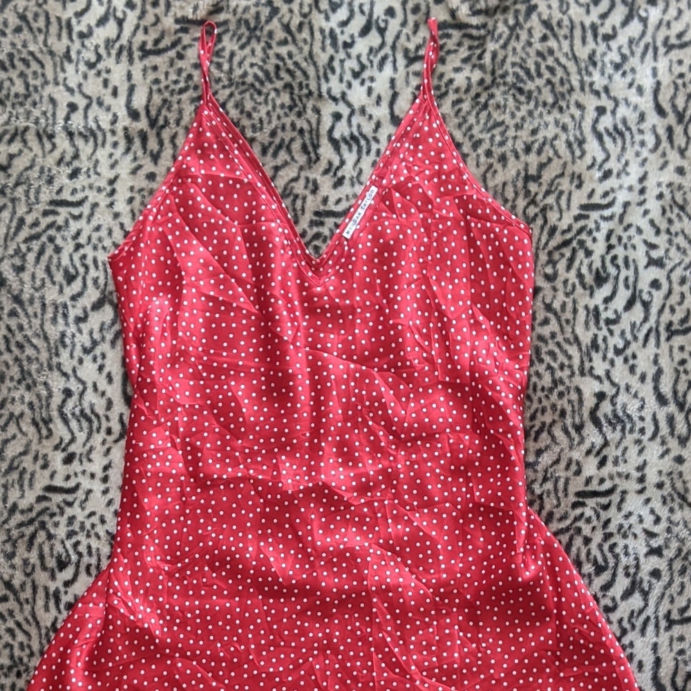 Vintage red polka dot slip dress - Picture 2 of 4